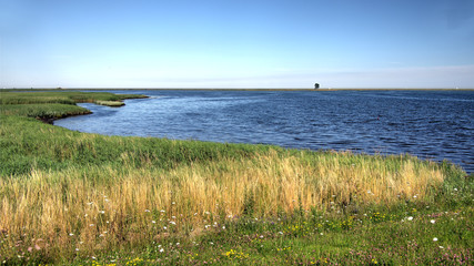 Schleimündung Ostsee in Schleswig-Holstein im Sommer