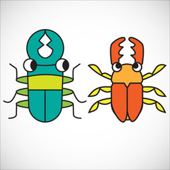 Nursing Animal Cartoon, Vector and illustration, EPS 10.