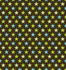 Seamless Colorful Star Pattern. Ideal for gift wrapping paper.