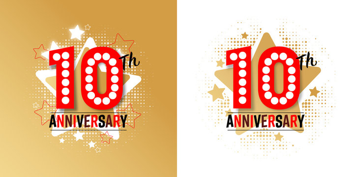 10 anniversary logo