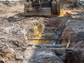 Baustelle Tiefbau