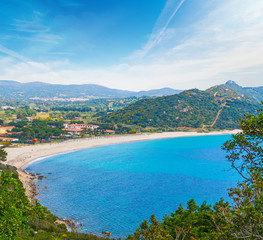 Naklejka premium White sand beach in Sardinia