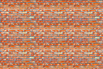 Naklejka premium Red brick wall background