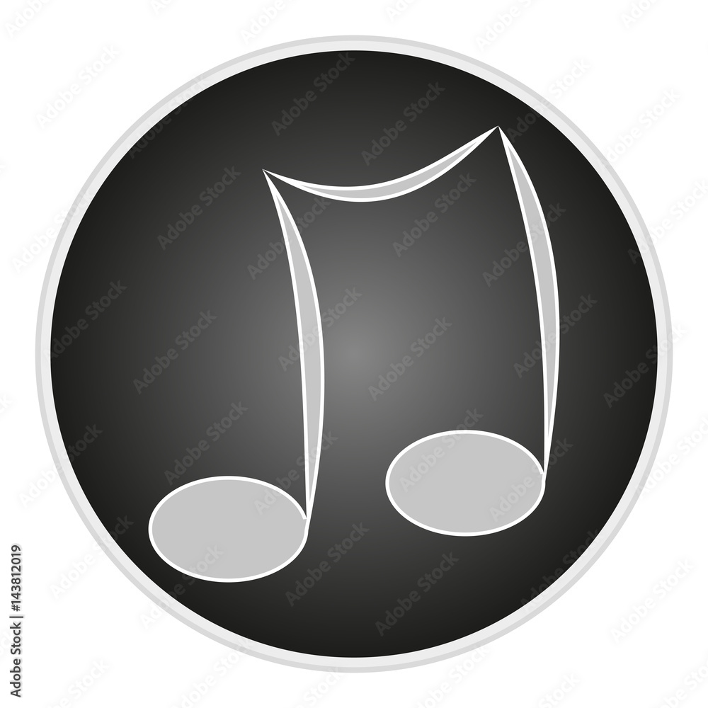 Poster vector image button with the sign notes