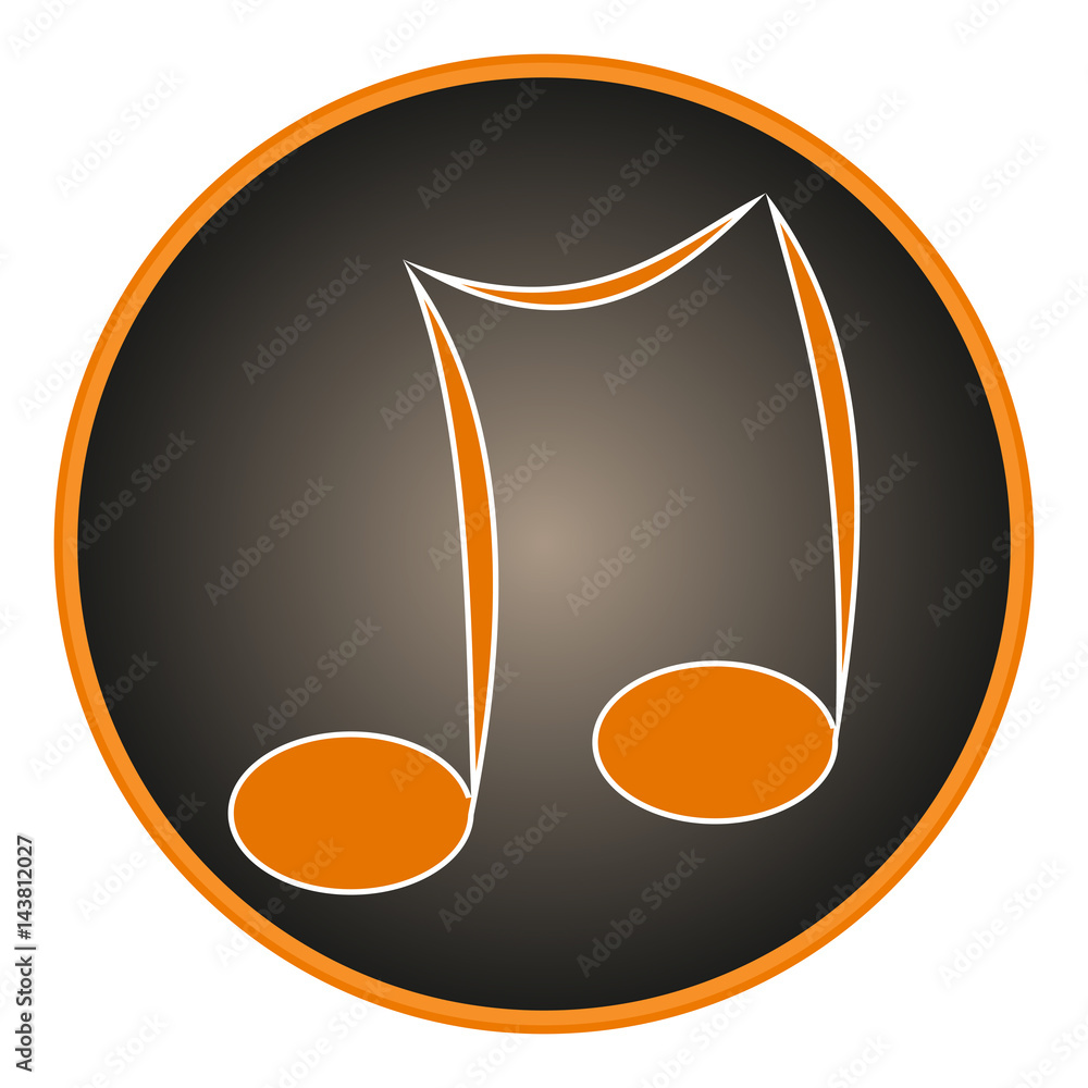 Poster vector image button with the sign notes