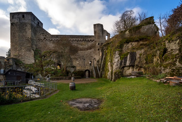 Fototapeta na wymiar Castle Ruins In Winter
