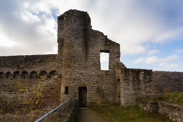 Fototapeta premium Castle Ruins In Winter