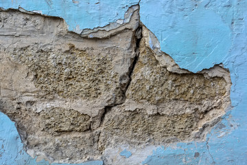Plaster textured background of old weathered wall