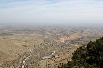 Fototapeta na wymiar Aussicht ins Tal von Berg in Texas