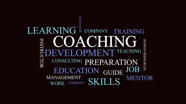 Coaching development training tag video animation