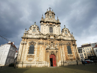 Fototapeta na wymiar Beguinage Church in Brussels, Belgium