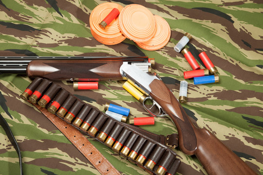 Clay Pigeons And Shotgun Shells