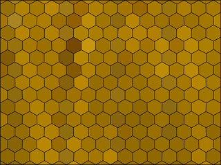 Gradient low poly hexagon style vector mosaic background