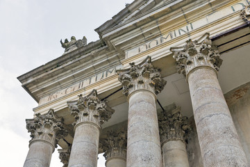 Baroque Roman Catholic church of St. Joseph in Pidhirtsi, Ukraine.