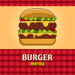 Fast food menu