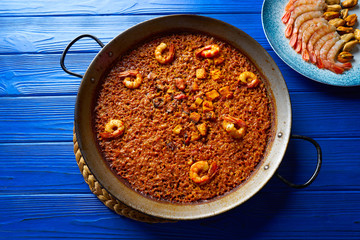 Seafood Paella senyoret rice from Spain
