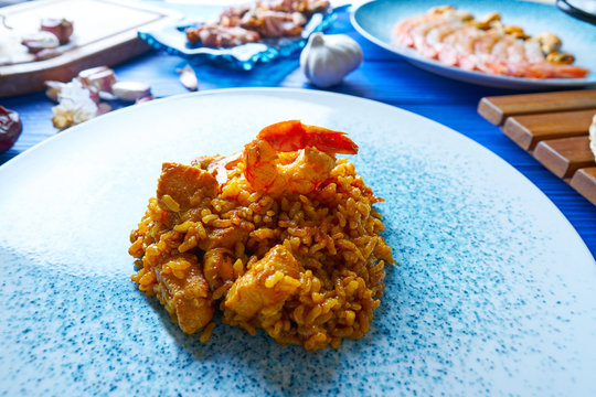 Seafood Paella senyoret rice from Spain