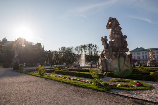 Brunnen Im Mirabellgarten, Salzburg, Österreich