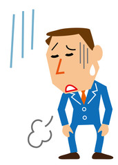 溜息　ビジネスマン