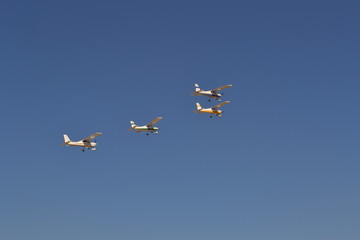 Airplanes fliying