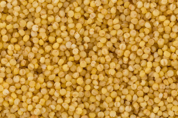 Dry millet closeup