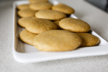 preparing homemade gingerbread