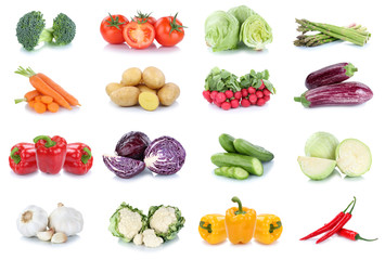 Gemüse Karotten Tomaten Paprika Gurken Salat Kohl Essen Freisteller freigestellt isoliert