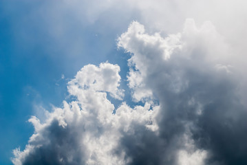 Blue sky with clouds