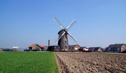 Papier Peint photo autocollant Moulins Turmwindmühle im Isselburger Ortsteil Vehlingen 
