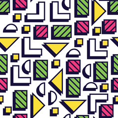 Seamless pattern in 90 80 style