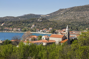 Franciscan Monastery and Church of St. Jerome in town Slano near Dubrovnik in Croatia