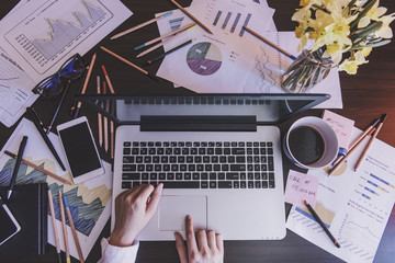 Modern workplace in disorder
