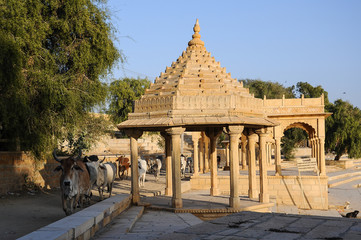 Indien - Rajasthan - Jaisalmer - Gadhisar Lake