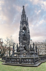 Gothic Monument to Emperor Franz I in Prague
