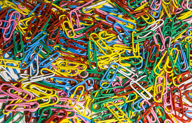 Colorful paperclips Texture