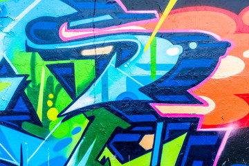 Linien und Farben Graffiti