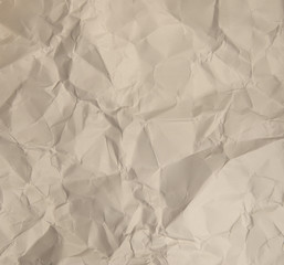 Yellow crumpled paper Texture