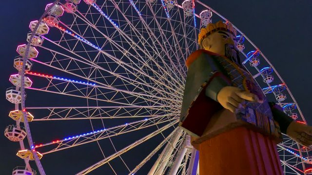 Blumenrad, Giant Wheel in the Prater, Vienna, Austria