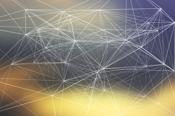 Abstract scientific blurred background with grid structure