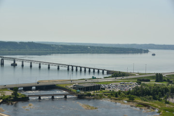 Bridge through St. Lawrence river