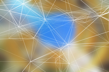 Abstract scientific blurred background with grid structure