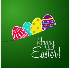 happy easter greeting card