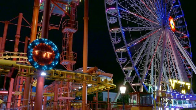 Blumenrad, Giant Wheel in the Prater, Vienna, Austria