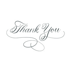 Thank You - hand calligraphy