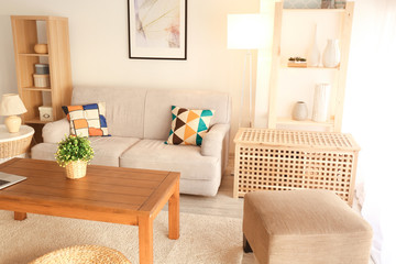 Modern interior of living room