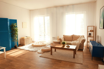 Modern interior of living room