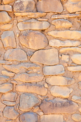 Background texture of various natural building materials like clay and wood