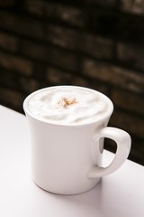 vienna coffee on wooden table