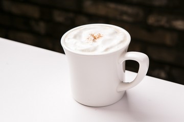 vienna coffee on wooden table