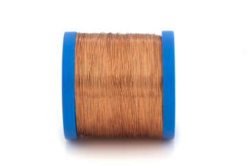 Copper wire on reel